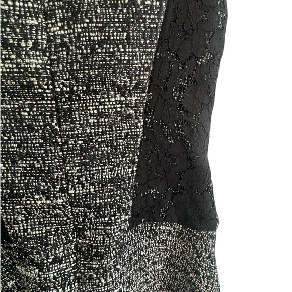 Banana Republic Black and Gray Mini Dress Size 10 - Picture 5 of 9